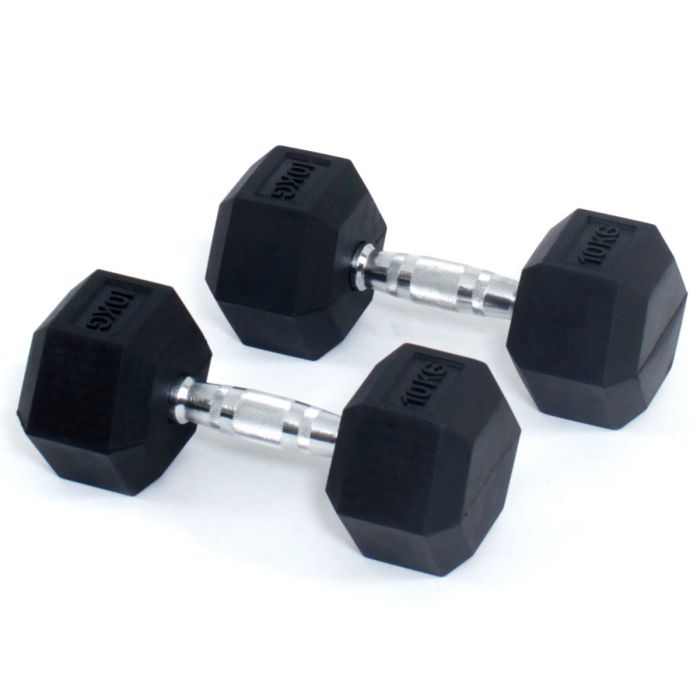 Core Power Rubber Hex Dumbbells - 17,5 kg (per paar) main product photo