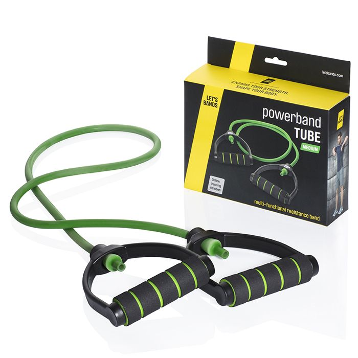 LET'S BANDS POWERBANDS TUBE MEDIUM GROEN
