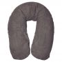 Form Fix XL Zwangerschapskussen - Voedingskussen - Zijslaapkussen - Body Pillow - Lichaamskussen - 185 cm - Inclusief Badstof/Katoen Hoes Antraciet