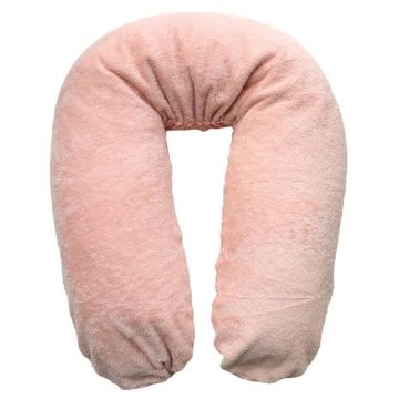 Form Fix XL Zwangerschapskussen - Voedingskussen - Zijslaapkussen - Body Pillow - Lichaamskussen - 185 cm - Inclusief Badstof/Katoen Hoes Roze