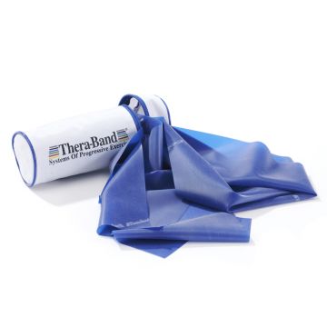 Thera-Band® 2,5 m in tasje met rits - blauw - extra zwaar