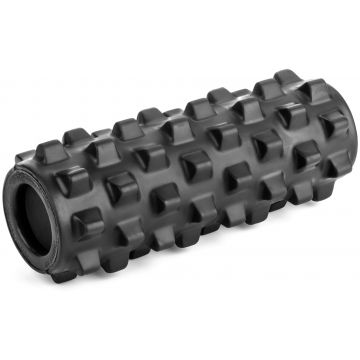 RumbleRoller 12" Compact Xtra Firm Black Textured Foam Roller