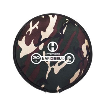 Hyperwear SandBell camo 20 lbs - 9 kg gevuld