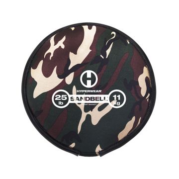 Hyperwear SandBell camo 25 lbs - 11 kg gevuld