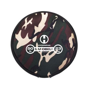 Hyperwear SandBell camo 50 lbs - 23 kg gevuld