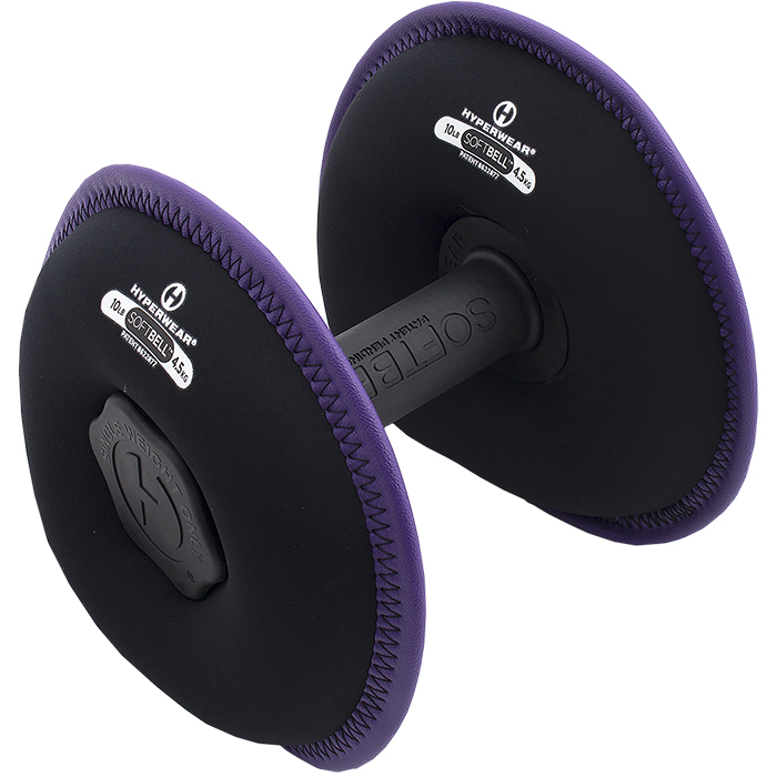 SoftBell Dumbbell 9 kg (20 lbs) - paars
