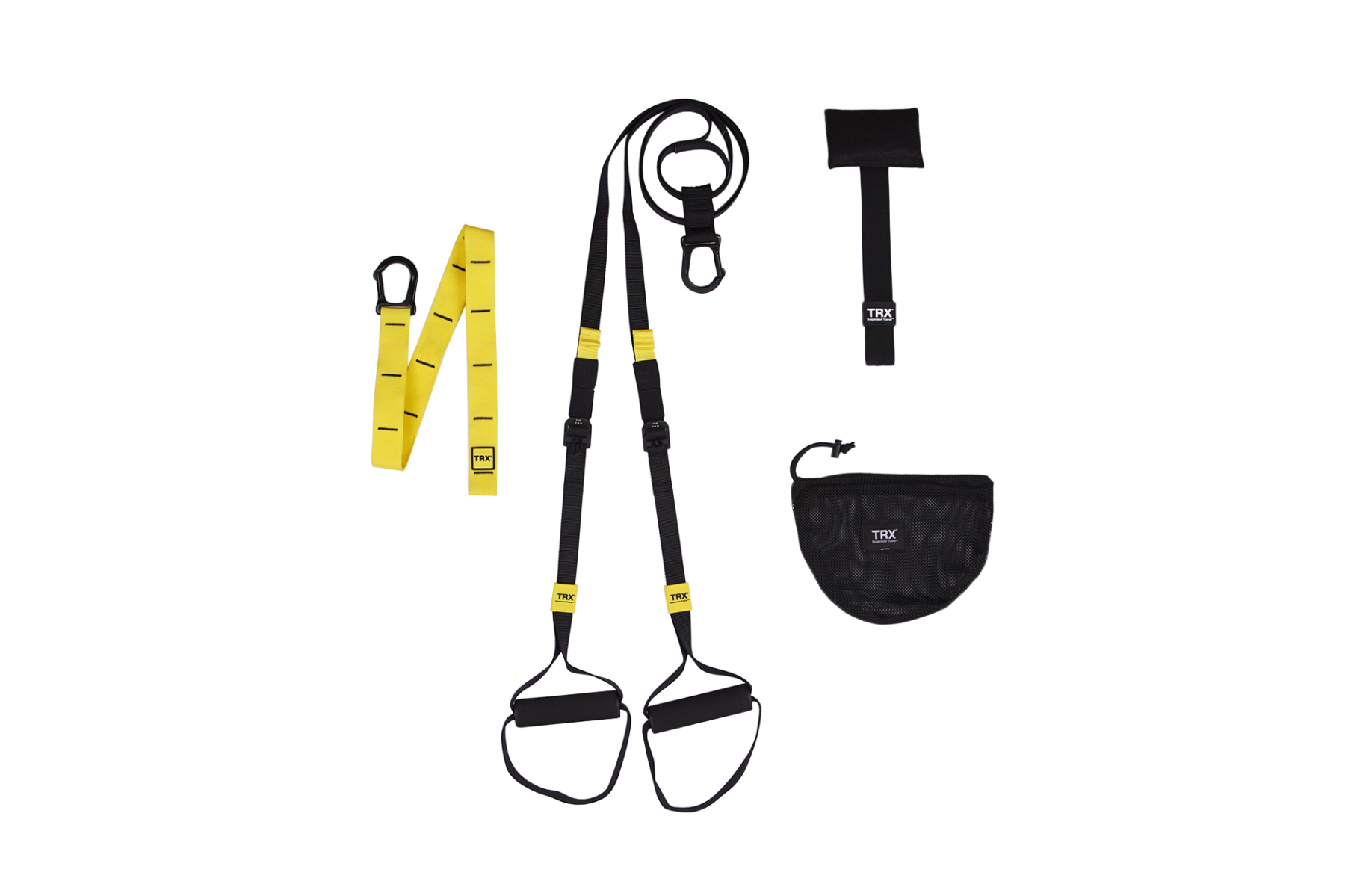 Trx Suspensietrainer Burn Nylon/foam Zwart/geel 4-delig