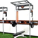 Wall mounted slastix performance station W/ monkey rack