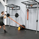 Wall mounted slastix performance station W/ monkey rack