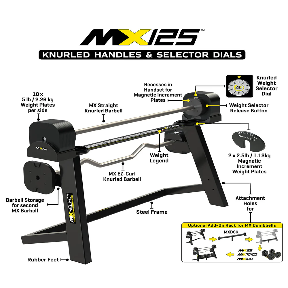 MX125 EVO Barbell System