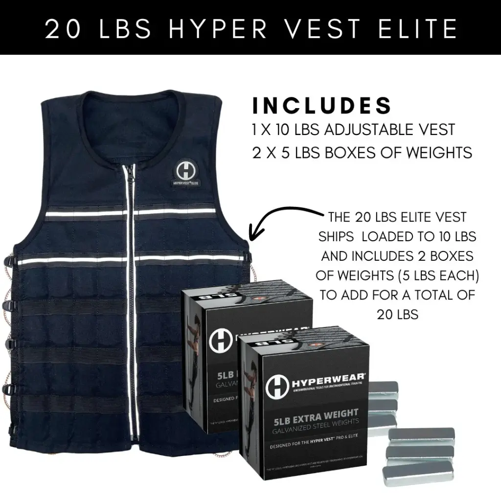 Hypervest Elite XL met 2 boosterpacks