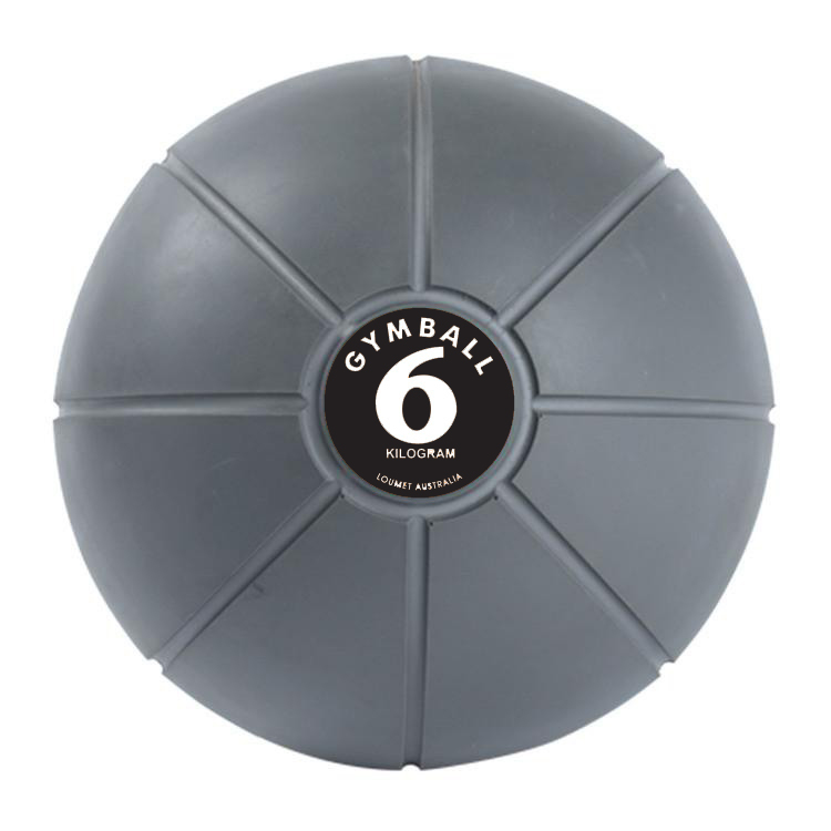 [591006] Loumet Gymball 6 kg - grijs