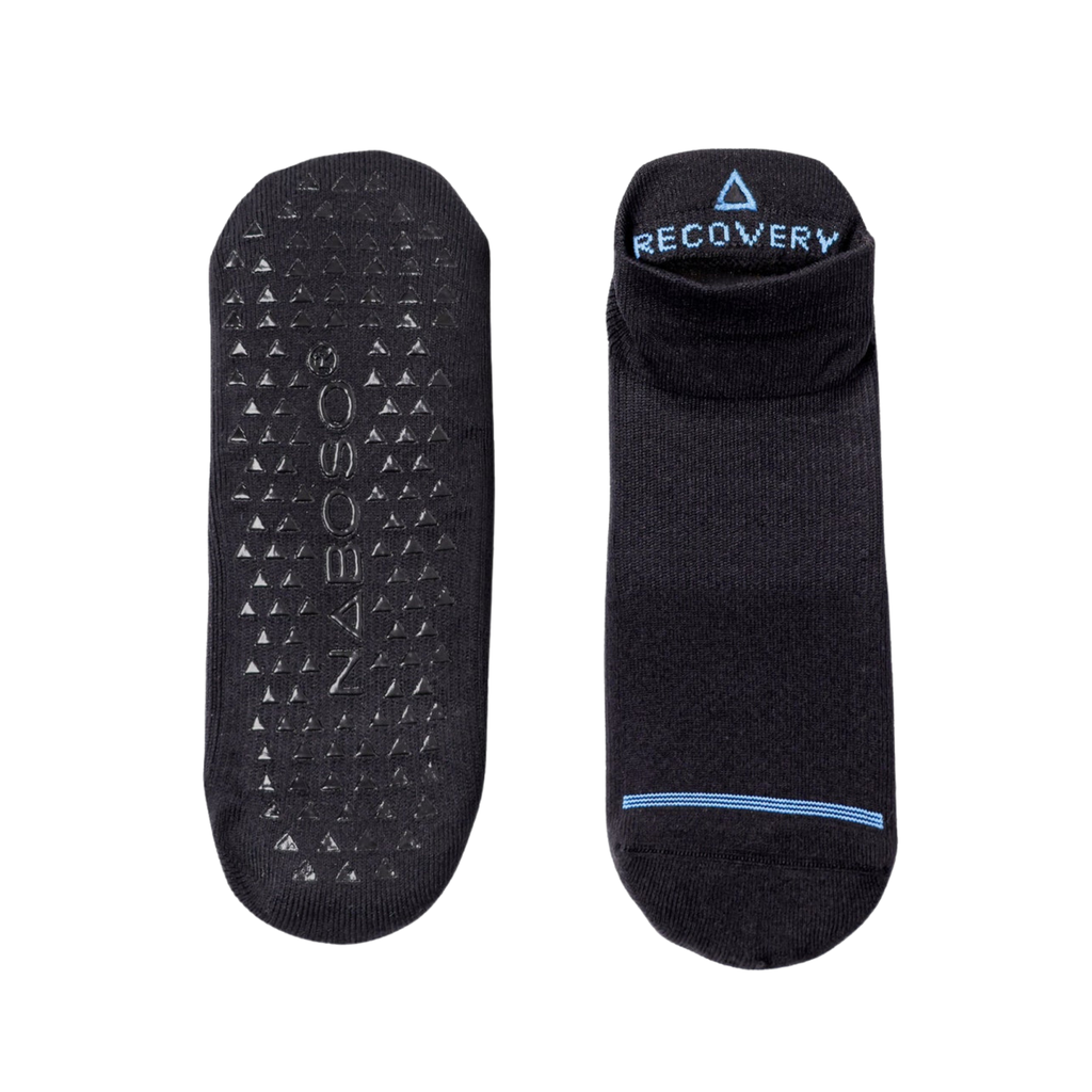Naboso Black Ankle  Socks with Grips - Medium
