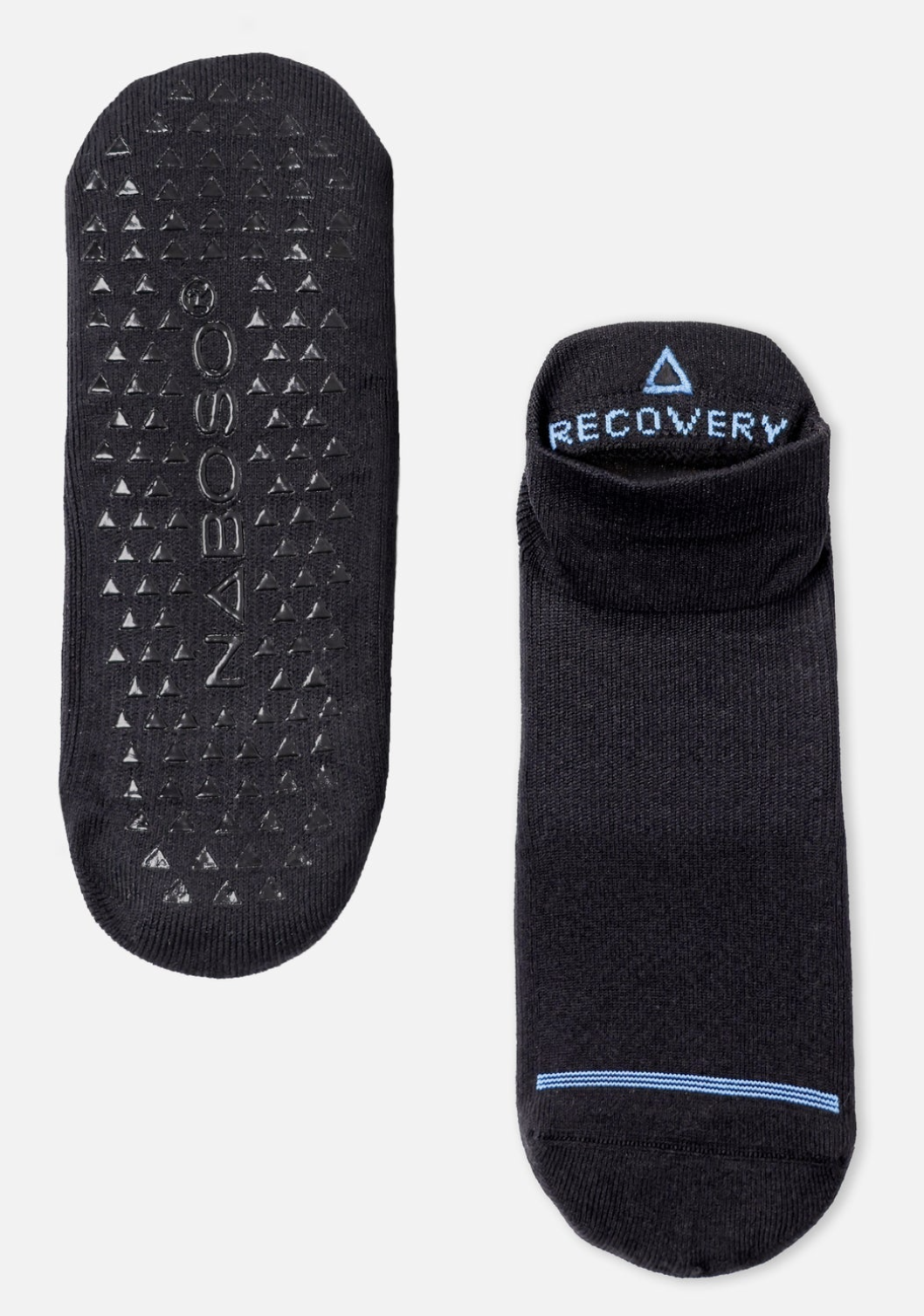 Naboso Black Ankle Socks with Grips - XLarge