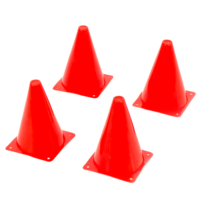 Cones rood per set van 4