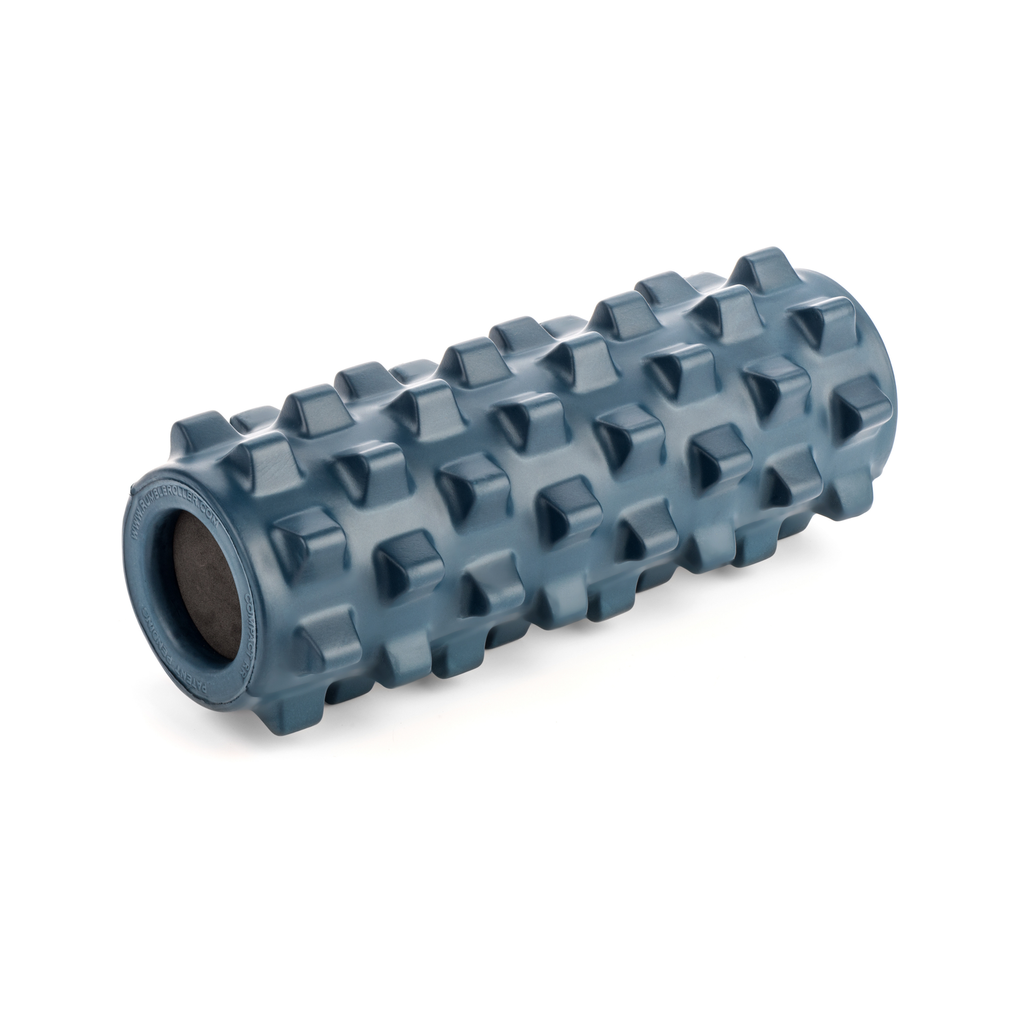 RumbleRoller 12" Compact Original Blue Textured Foam Roller