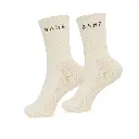 BAHE - STUDIO GRIPPY CREW SOCKS - COCONUT