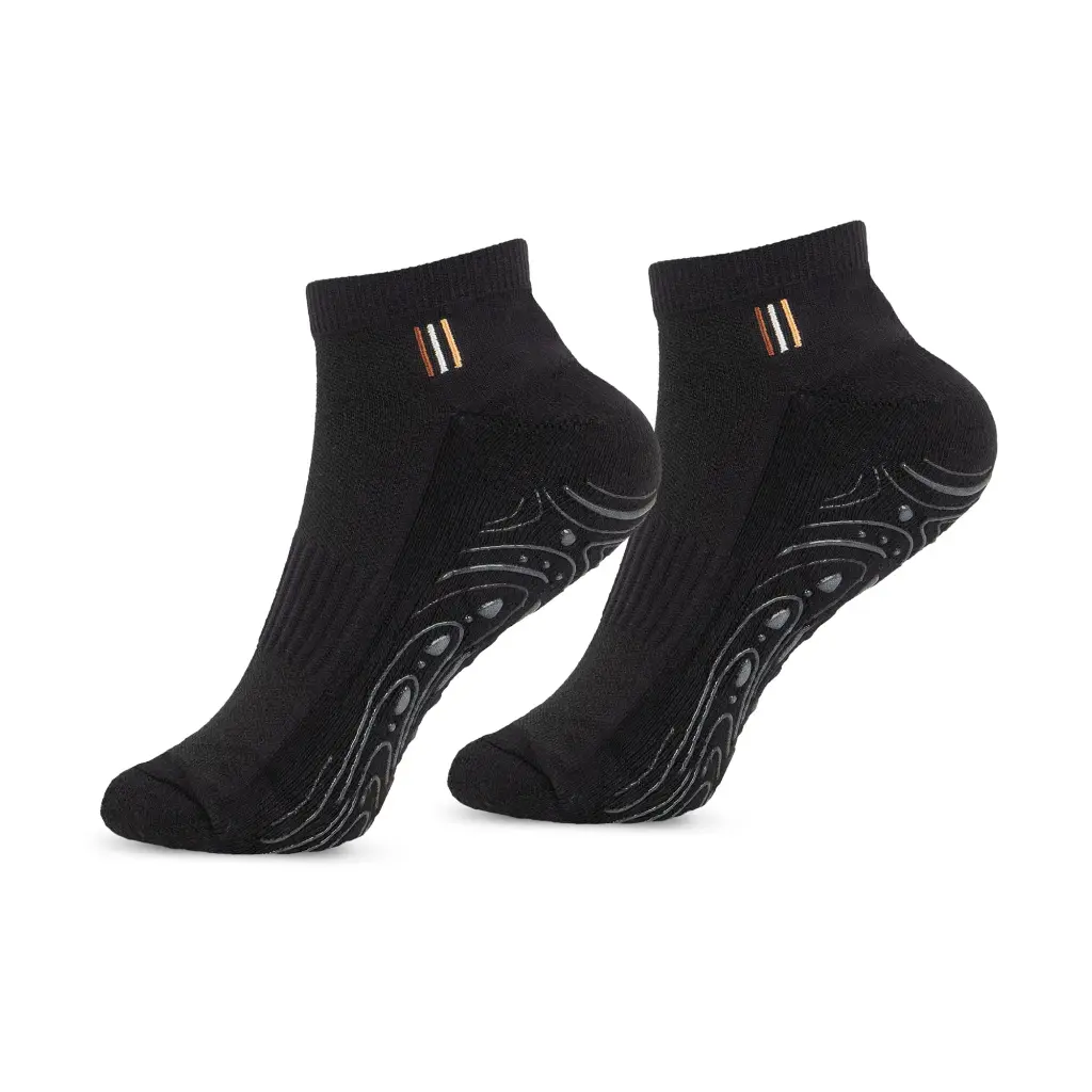 BAHE - GRIPPY ANKLE SOCKS BLACK